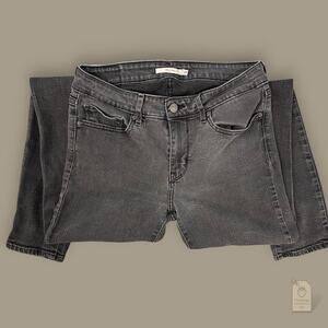 Levi’s 711 Skinny Jeans Women’s Size 28 Black Mid Rise Stretch Denim Pants